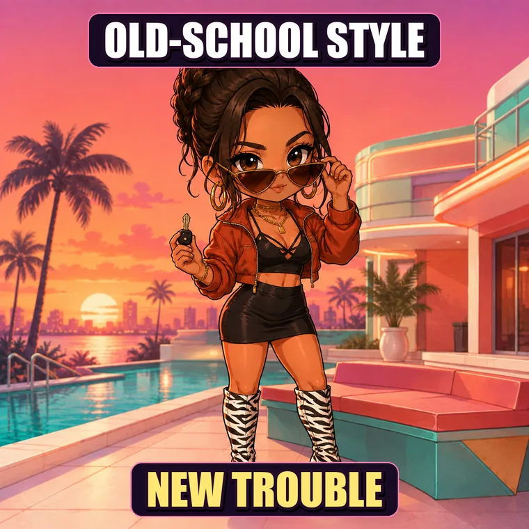 Chibi Lucia meme: Vice Vintage